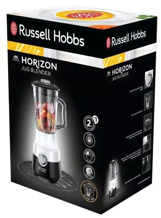 Стационарный блендер Russell Hobbs 24721-56 Horizon, белый/черный-0