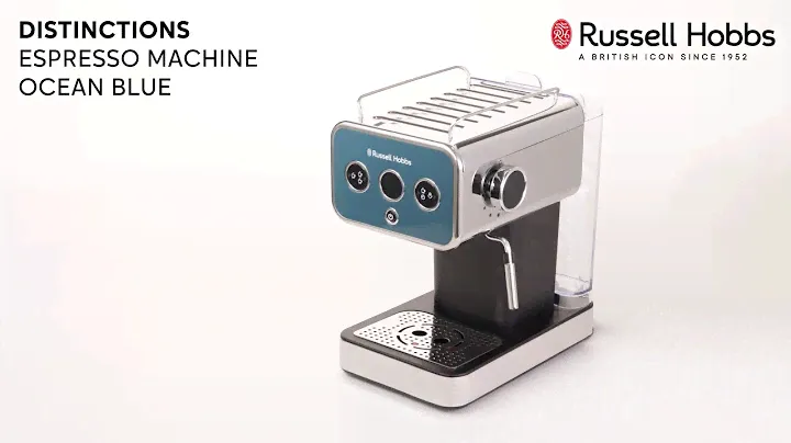 Distinctions Espresso Machine Ocean Blue - 26451-56 | Russell Hobbs