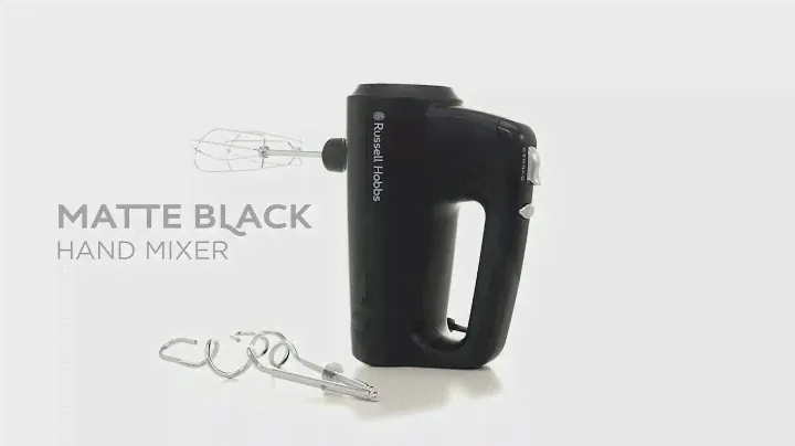 Ручной миксер Russell Hobbs Matte Black 24672-56 черный: обзор 360