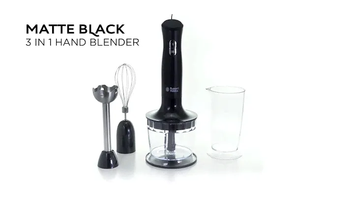 Блендер 3-в-1 Russell Hobbs Matte Black 24702-56 черный: обзор 360