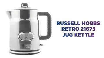 Russell Hobbs Retro 21675 Jug Kettle - Silver | Product Overview | Currys PC World