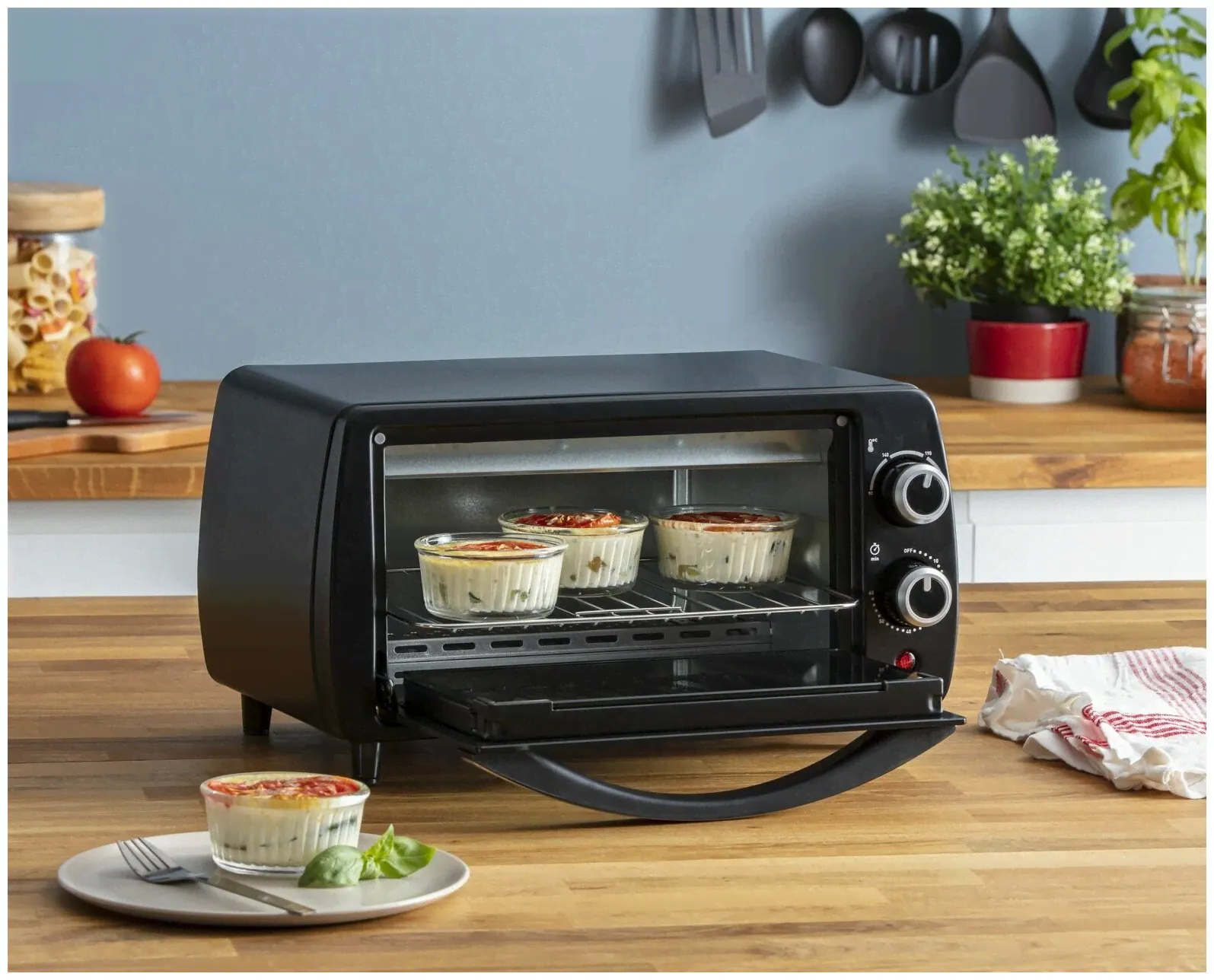 Russell Hobbs Мини-печь Tefal OF310830, черный электродуховки-3