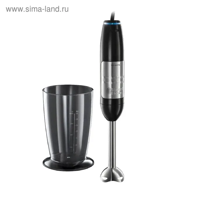 Блендер Russell Hobbs 20210-56 Illumina, погружной, 700 Вт, 1 л, 4 скорости, чёрный-0