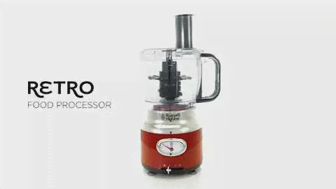 RUSSELL HOBBS Retro Food Processor - Rood (25180-56)